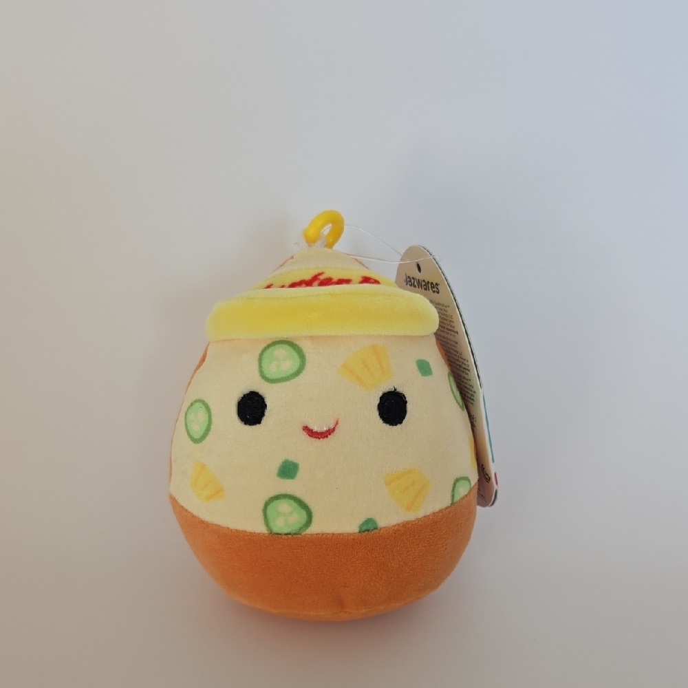 🍕🌊NWT Stranger Things x Squishmallows “Surfer Boy Pizza” Mini Clip-On Plushie